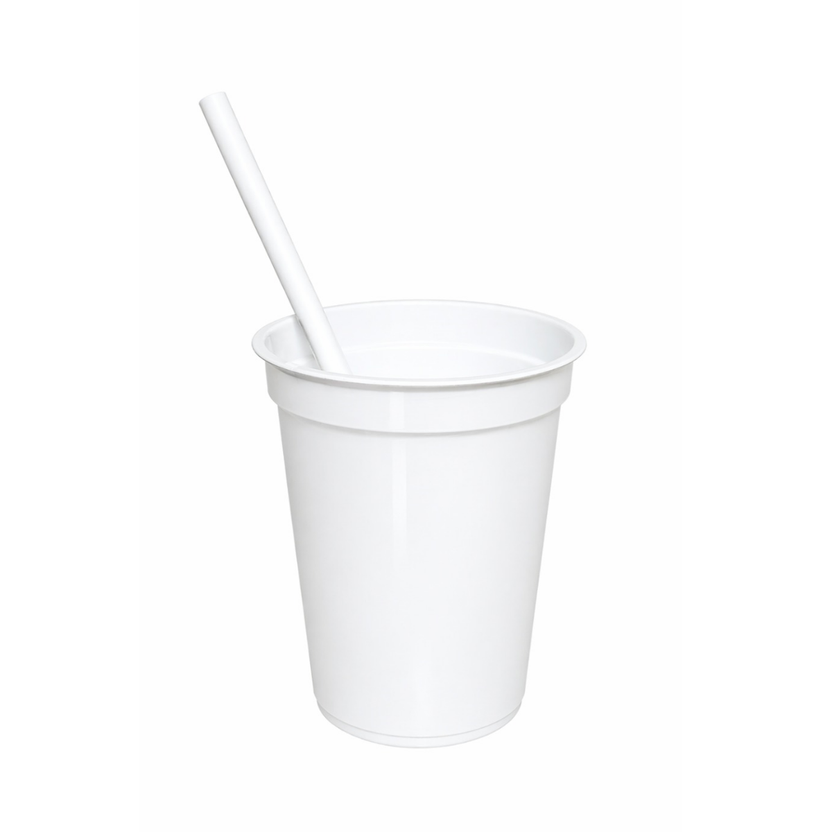 Vaso Milkshake Blanco Con sorbete