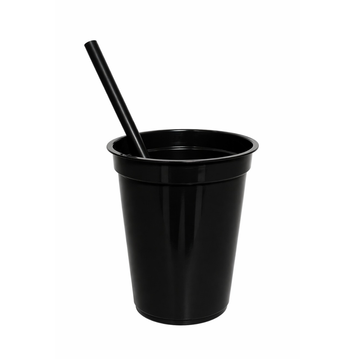 Vaso Milkshake Negro Con sorbete