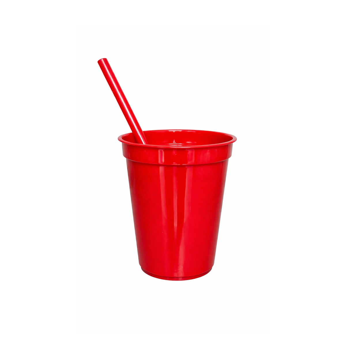 Vaso Milkshake Rojo Con Sorbete