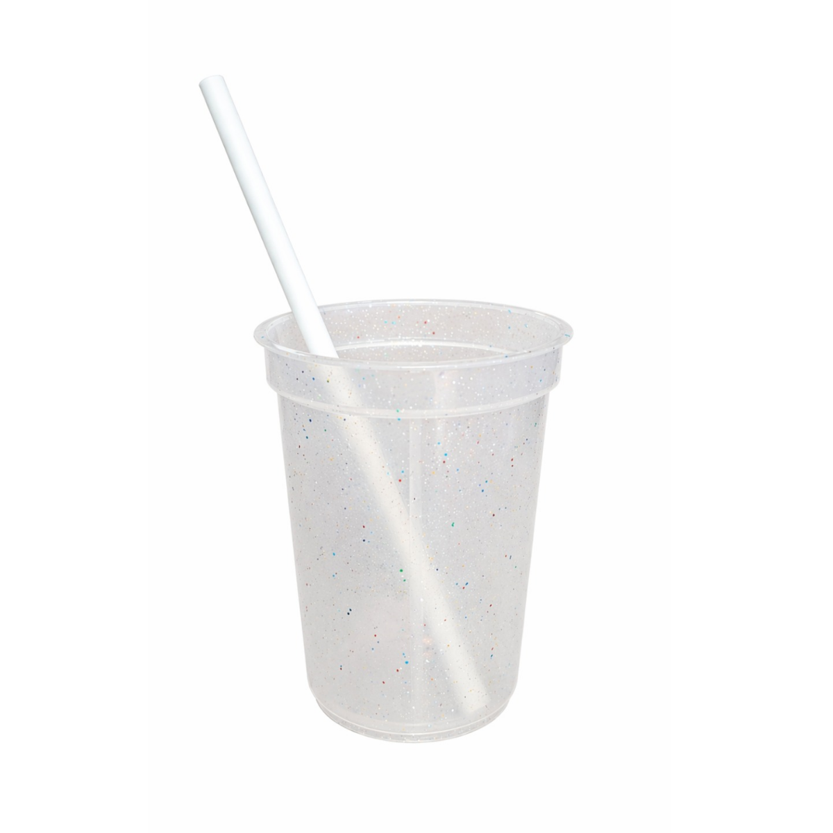 Vaso Milkshake Trasparente C/Glitter