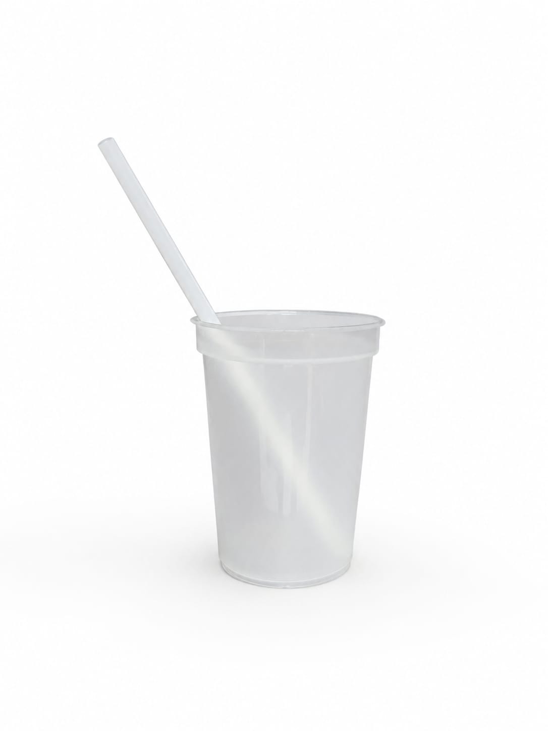 Vaso Milkshake Transparente Con sorbete